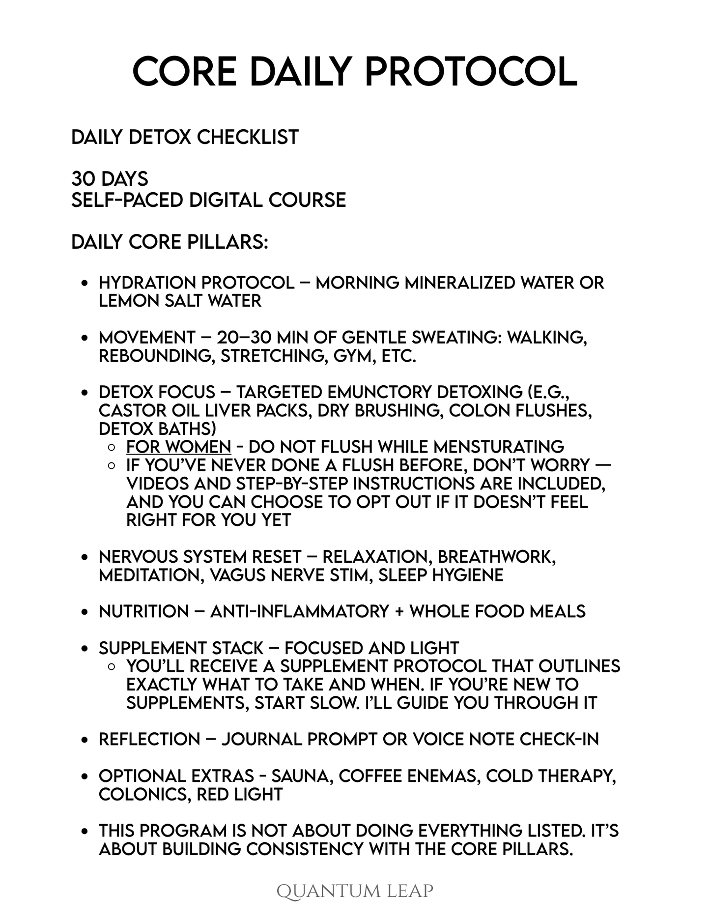 30 Day Quantum Detox