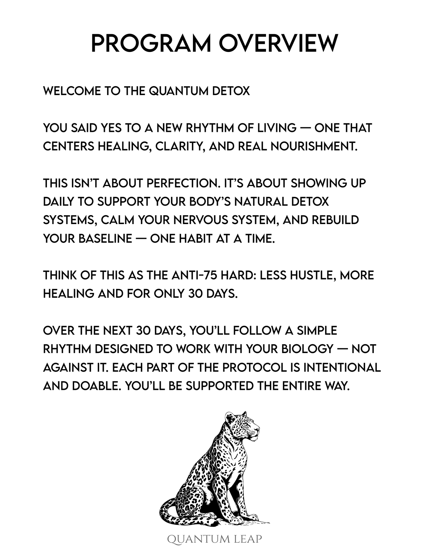 30 Day Quantum Detox
